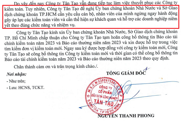 ITA calls on UBCKNN and HOSE to stop pressuring auditors