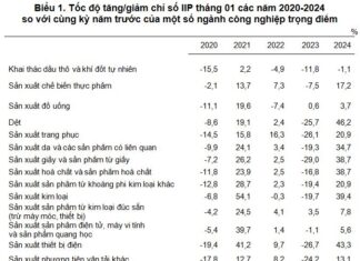 Industrial production index in January 2024 rises by 18.3% compared to the same period last year