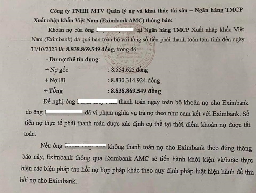 Eximbank cancels over 1.4 trillion in debt for Hoang Anh Gia Lai, including all overdue interest and late payment fees, before the controversy over the “credit debt of 8.5 million to 8.8 billion”