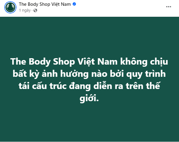 Bankruptcy hitting multiple major markets, The Body Shop Vietnam consistently reassures.