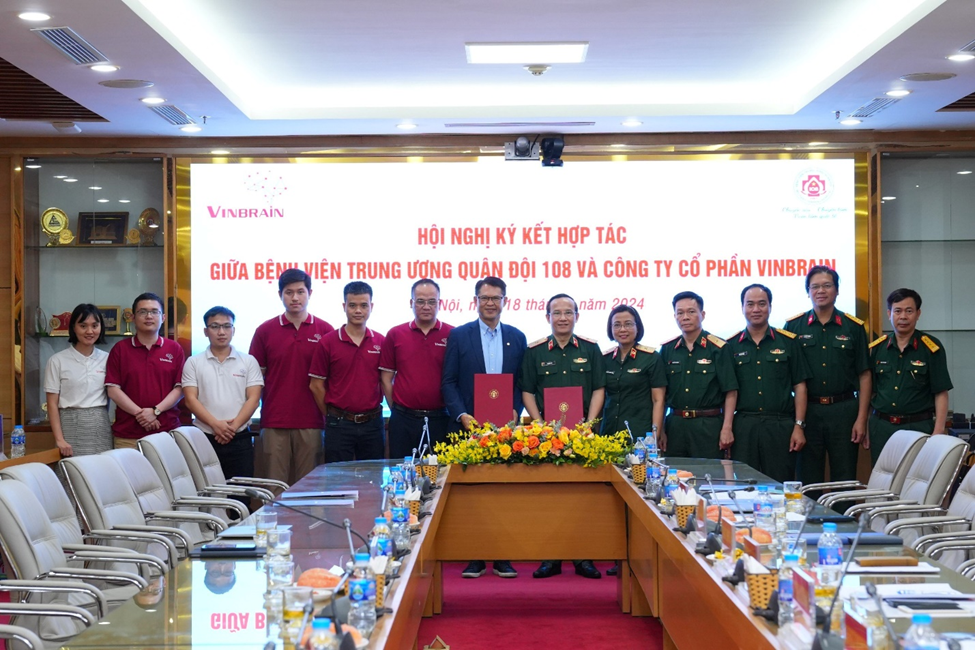 “VinBrain and Hospital 108 Join Forces to Fulfill Mr. Pham Nhat Vuong’s Vision: Revolutionizing Healthcare for Vietnamese with Artificial Intelligence.”