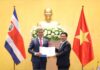 “Vietnam Recognized by Costa Rica as its 73rd Market Economy Country”