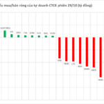 Brokerage Firms’ Proprietary Traders Offload Hundreds of Billions in Vietnamese Stocks on October 29: Which Shares Were the Focus of Net Selling?