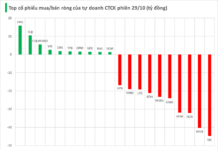 Brokerage Firms’ Proprietary Traders Offload Hundreds of Billions in Vietnamese Stocks on October 29: Which Shares Were the Focus of Net Selling?
