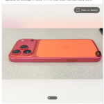 Unveiling the Mystery: iPhone 17 Pro Max Cosmic Cam Shifts to a Striking Pink-Red Hue