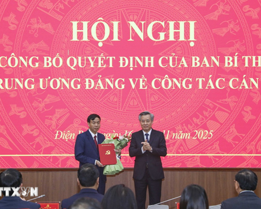 Appointment of Mr. Lê Văn Lương as Deputy Secretary of the Điện Biên Provincial Party Committee