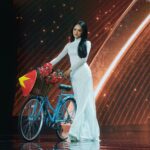 Which Company Crafted the Bike That Joined Miss Huong Giang in Making Waves at Miss Universe?