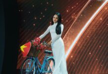 Which Company Crafted the Bike That Joined Miss Huong Giang in Making Waves at Miss Universe?