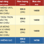 Gold Prices Rebound: SJC and Ring Gold Surge, Yet Investors Face Weekly Losses of Up to $270 per Tael