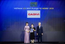 CADIVI Honored Among Top 20 “Best Places to Work in Vietnam 2025”