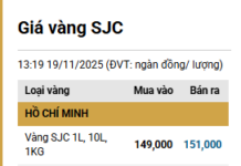 Gold Bar Prices Surge by VND 1.7 Million per Tael, Ring Gold Also Rises on November 19th Afternoon