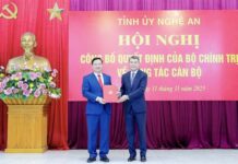 Nguyễn Khắc Thận, Chairman of Hưng Yên Province, Appointed as Secretary of Nghệ An Provincial Party Committee