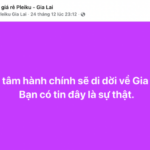 Gia Lai Provincial Party Secretary Addresses Rumors of Administrative Center Relocation to Pleiku