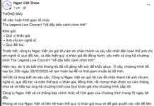 Last-Minute Hanoi Concert Cancellation: Company Address Closed, Signboard Removed