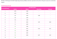 Earn 8.1% Annual Interest on 6-Month Savings with Deposits Starting at 1 Billion VND