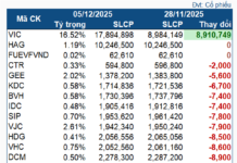 Foreign ETFs Continue Net Selling as VN-Index Surpasses 1,700, VIC Weighting Rises to Nearly 17%