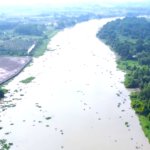 Aerial View of the Upcoming Port and Riverside Urban Area in North Ho Chi Minh City