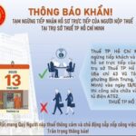 Urgent Tax Notice from Ho Chi Minh City Authorities to Local Businesses and Residents