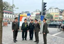 The Only Professional Company Portrait Securing Order in Hanoi’s Hoan Kiem Lake Area