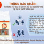 Urgent Notice from Ho Chi Minh City Tax Department: Residents, Please Take Note!