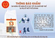Urgent Tax Notice from Ho Chi Minh City Authorities