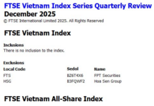 FTSE Russell Index Drops Two Vietnamese Stocks from Portfolio