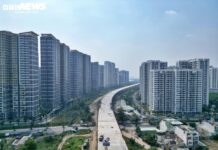 Aerial View of Ho Chi Minh City’s Ring Road 3 Through Urban Areas Ahead of Official Opening