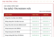 Gold Bar Prices Dip, SJC Increases Buy-In Rates for Ring Gold as of January 7th Afternoon