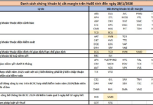74 Stock Codes Delisted from HoSE Margin Trading in Q1/2026