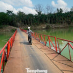 Floating Bridge Reconstructed After Being Swept Away by Floods Upstream on the Huong River