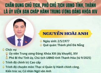 Portraits of Provincial and Municipal People’s Committee Chairpersons and Vice Chairpersons Who Are Members of the 14th Central Committee of the Communist Party of Vietnam