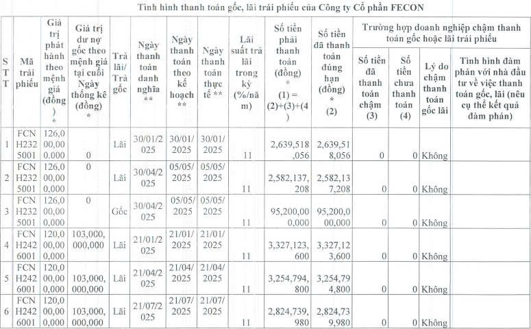 How Much Principal and Interest Will Fecon Pay on Its Bonds in 2025 ...
